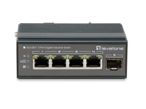 LevelOne IGU-0501 przełącznik sieciowy Gigabit Ethernet (10/100/1000) Czarny