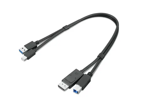 Lenovo 4X91D11453 kabel USB USB 3.2 Gen 1 (3.1 Gen 1) 0,43 m USB A USB B Czarny