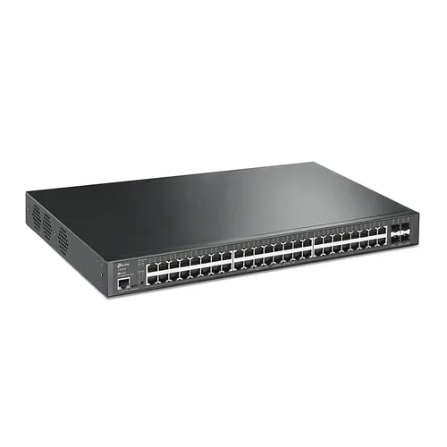 TP-Link JetStream TL-SG3452XP przełącznik sieciowy Zarządzany L2+ Gigabit Ethernet (10/100/1000) Obsługa PoE 1U Czarny