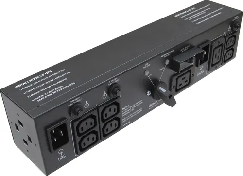 Vertiv MP2-220L rozdzielacz zasilania PDU 4 x gniazdo sieciowe 2U Czarny