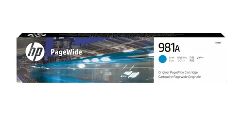 HP Oryginalny błękitny wkład atramentowy 981A PageWide