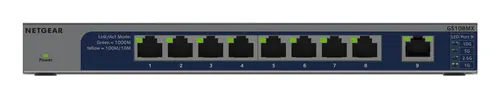 NETGEAR GS108MX-100EUS przełącznik sieciowy Nie zarządzany L2 Gigabit Ethernet (10/100/1000) Montaż na biurku/ścianie