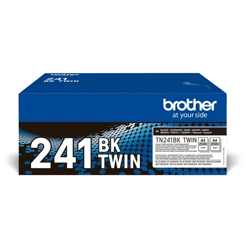 Brother TN-241BKTWIN kaseta z tonerem 2 szt. Oryginalny Czarny