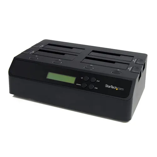 StarTech.com SATDOCK4U3RE duplikator Duplikator HDD Czarny 3 kopii