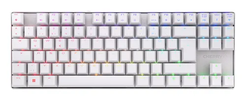 CHERRY MX 8.2 TKL Wireless RGB klawiatura Gaming USB + RF Wireless + Bluetooth QWERTZ Niemiecki Biały