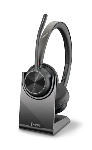 HP Poly Zestaw słuchawkowy Poly Voyager 4320 USB-C + adapter BT700 + stacja ładująca