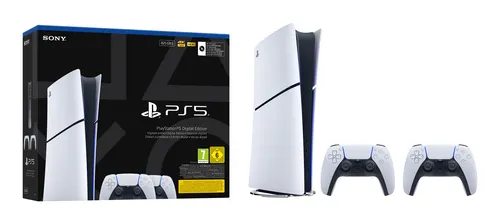 Konsola SONY PS5 Digital 825GB + 2 kontrolery DS5 (711719022329)