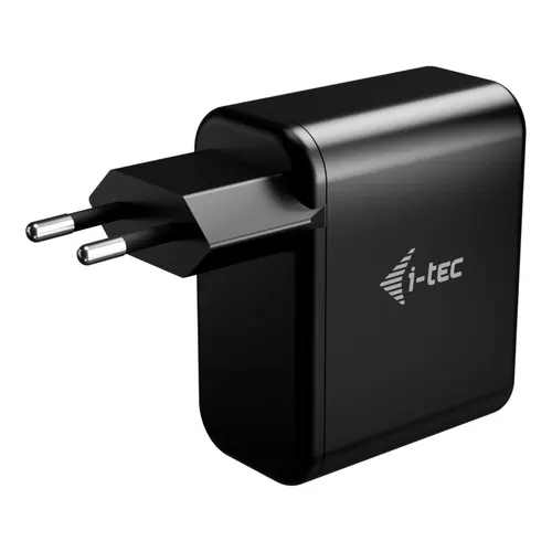 i-tec CHARGER-GAN100W ładowarka do urządzeń przenośnych Uniwersalne Czarny Prąd przemienny Szybkie ładowanie Wewnętrzna