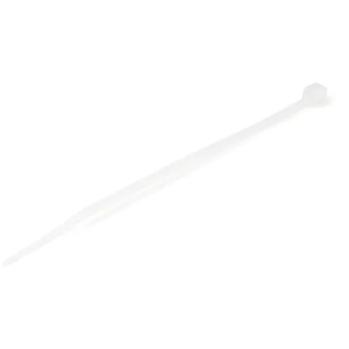 StarTech.com CBMZT4N opaska kablowa Zwalniana opaska kablowa Nylon, Plastik Biały 100 szt.
