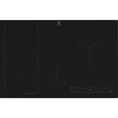 Electrolux EIS87453IZ płyta kuchenna Czarny Wbudowany 77 cm Płyta indukcyjna strefowa 4 stref(y)