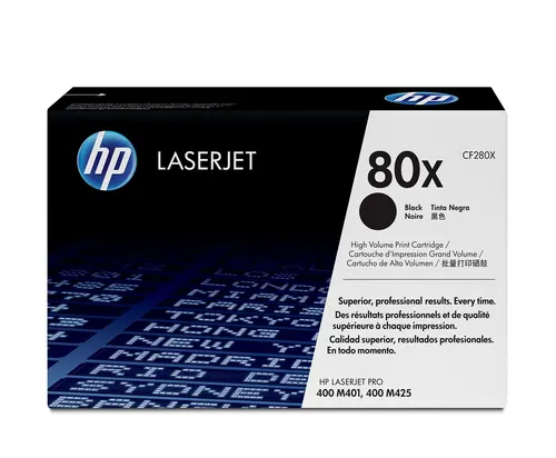 HP 80X oryginalny wkład z czarnym tonerem LaserJet XL