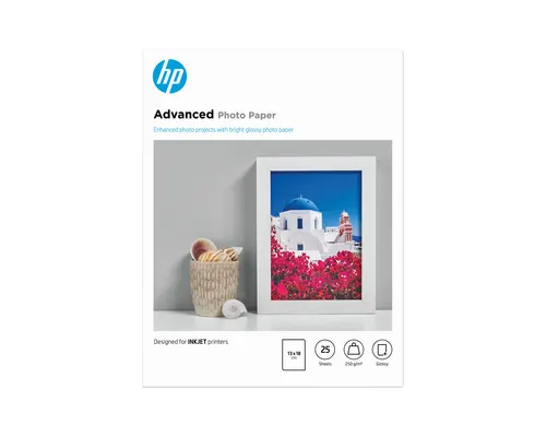 HP Papier fotograficzny Advanced Photo, błyszczący, 250 g/m2, 13 × 18 cm (127 × 178 mm), 25 arkuszy