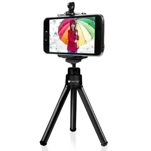 Techly I-TRIPOD-UN statyw Telefon komórkowy 3 x noga Czarny