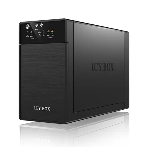 ICY BOX IB-RD3620SU3 macierz dyskowa 0 TB Desktop Czarny