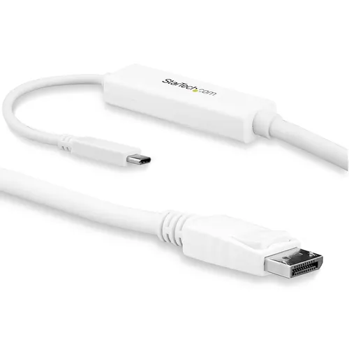 StarTech.com CDP2DPMM3MW adapter kablowy 3 m USB Type-C DisplayPort Biały