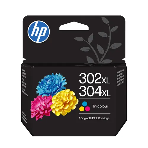 HP Oryginalny trójkolorowy tusz 302XL/304XL