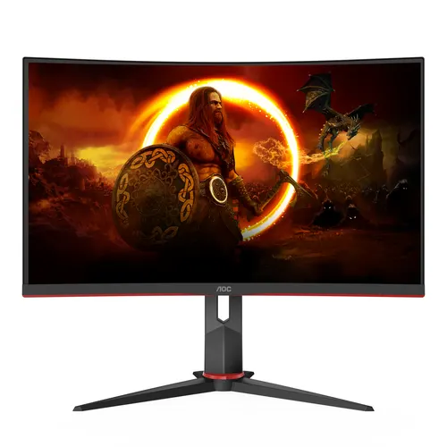 AOC CQ27G2S/BK monitor komputerowy 68,6 cm (27") 2560 x 1440 px Quad HD Czarny, Czerwony