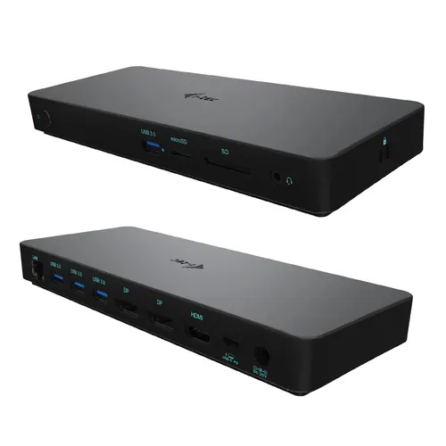 i-tec C31TRIPLEDOCKPDPROIT stacja dokująca Przewodowa USB 3.2 Gen 1 (3.1 Gen 1) Type-C Czarny