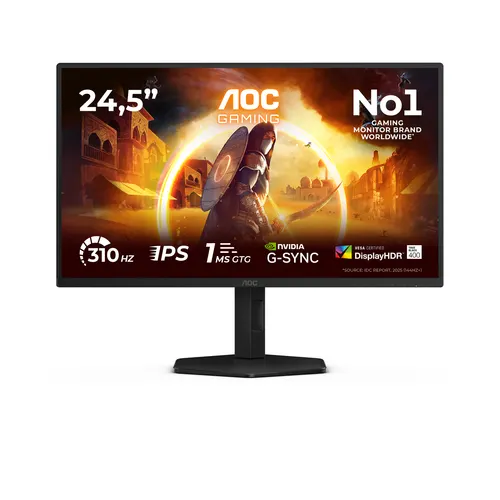 AOC G4 25G4SXU monitor komputerowy 62,2 cm (24.5") 1920 x 1080 px Full HD LED Czarny, Szary