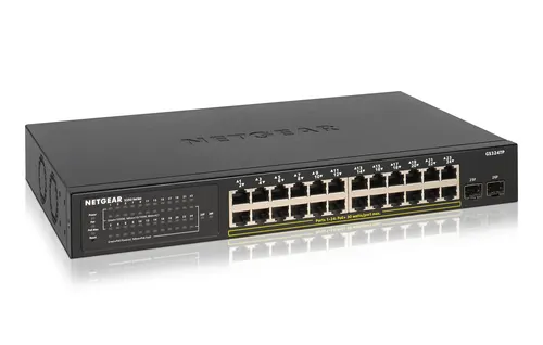 NETGEAR GS324TP Zarządzany L2/L3/L4 Gigabit Ethernet (10/100/1000) Obsługa PoE Czarny