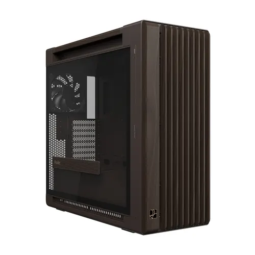 ASUS ProArt PA602 Wood Edition Retro Brown - Tempered Glass Panel Midi Tower Brązowy