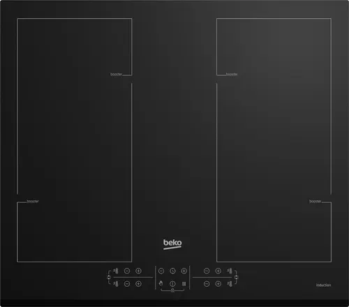 Beko HII64206F2MT Czarny Wbudowany 60 cm Płyta indukcyjna strefowa 4 stref(y)