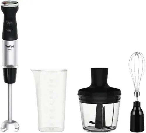 Tefal HB6738CH blender Blender immersyjny 1000 W Stal nierdzewna, Czarny