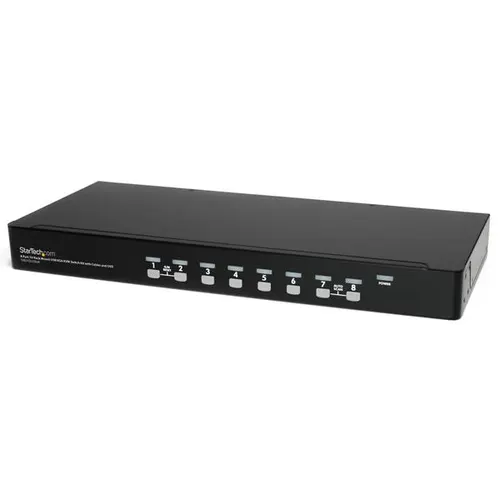 StarTech.com SV831DUSBUK przełącznik KVM Możliwości montowania w stelażu Czarny