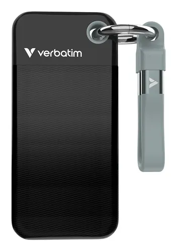 Verbatim Pocket SSD 1 TB USB Type-C 3.2 Gen 2 (3.1 Gen 2) Czarny, Szary
