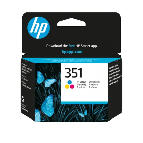 HP 351 oryginalny wkład atramentowy trójkolorowy, wersja PL/CZ/HU