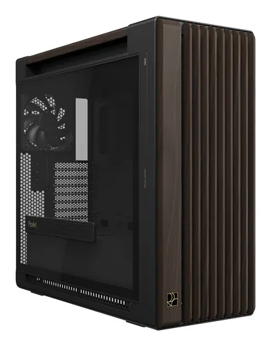 ASUS ProArt PA602 Wood Edition Modern Black - Tempered Glass Panel Midi Tower Czarny, Drewno