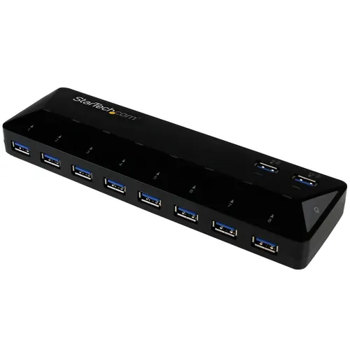 StarTech.com ST103008U2C huby i koncentratory USB 3.2 Gen 1 (3.1 Gen 1) Type-B 5000 Mbit/s Czarny