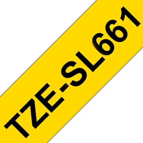 Brother TZE-SL661 taśmy do etykietowania Czarny na żółtym