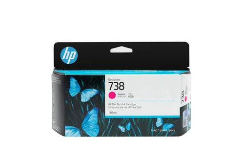 HP Wkład z atramentem purpurowym DesignJet 738 130 ml