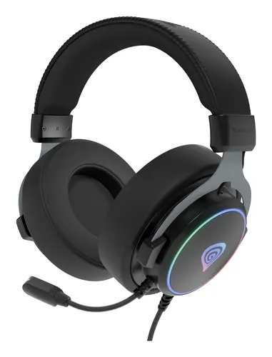 GENESIS Neon 764 Zestaw słuchawkowy Przewodowa Opaska na głowę Gaming USB Typu-A Czarny