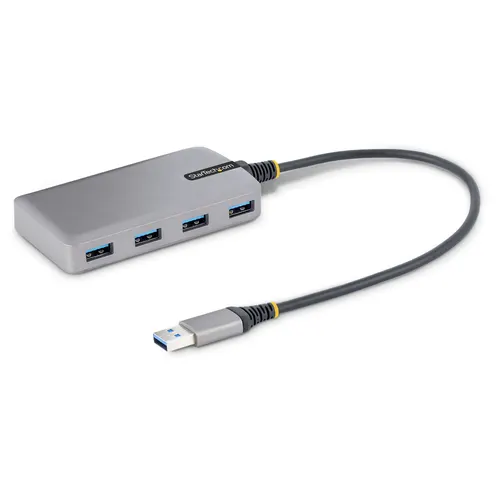 StarTech.com 5G4AB-USB-A-HUB huby i koncentratory USB 3.2 Gen 1 (3.1 Gen 1) Type-A 5000 Mbit/s Szary