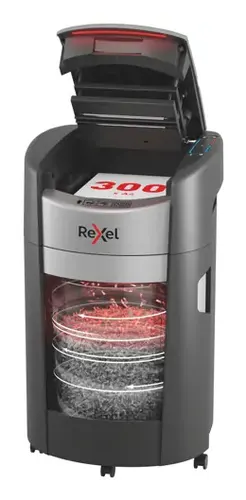 Rexel ShredMax AutoFeed+ 300M niszczarka Rozdrabnianie mikro-cięte 55 dB 22,5 cm Czarny