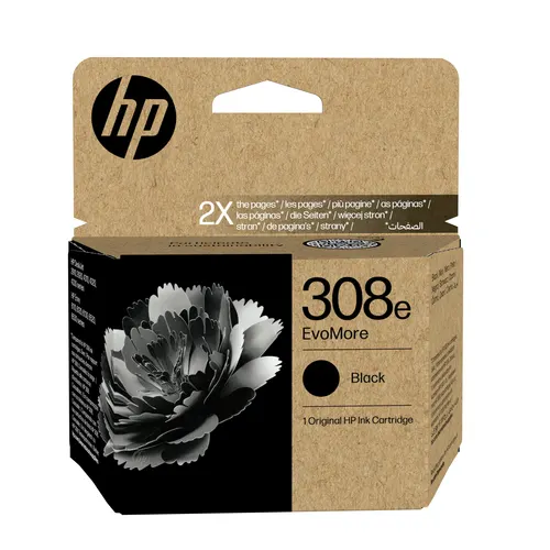 HP Oryginalny czarny tusz 308e EvoMore
