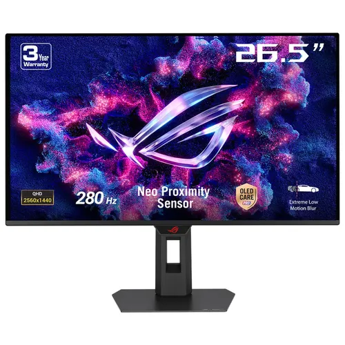 ASUS ROG Strix OLED XG27ACDMS monitor komputerowy 67,3 cm (26.5") 2560 x 1440 px Quad HD QD-OLED Czarny