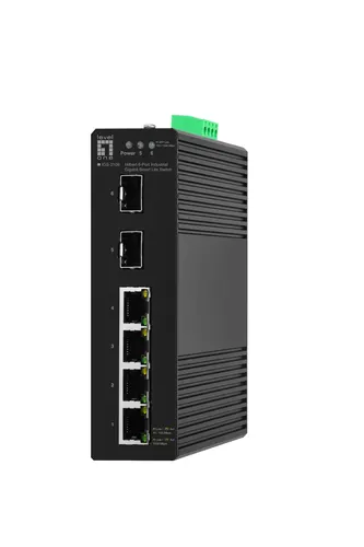 LevelOne IGS-2106 przełącznik sieciowy Zarządzany L2 Gigabit Ethernet (10/100/1000) Czarny