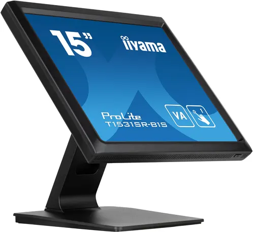 iiyama T1531SR-B1S monitor komputerowy 38,1 cm (15") 1024 x 768 px XGA LCD Ekran dotykowy Czarny