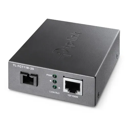 TP-Link Omada TL-FC111B-20 konwerter sieciowy 100 Mbit/s Pojedynczy Czarny