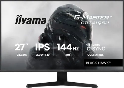 iiyama G-MASTER G2741QSU-B1 monitor komputerowy 68,6 cm (27") 2560 x 1440 px 4K Ultra HD QLED Czarny