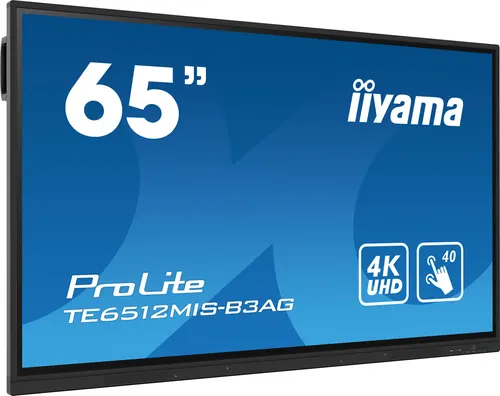 iiyama 65" ekran dotykowy 4K UHD usprawniający interaktywną współpracę