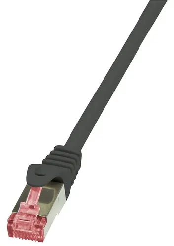 LogiLink Cat.6 S/FTP, 2m kabel sieciowy Czarny Cat6 S/FTP (S-STP)