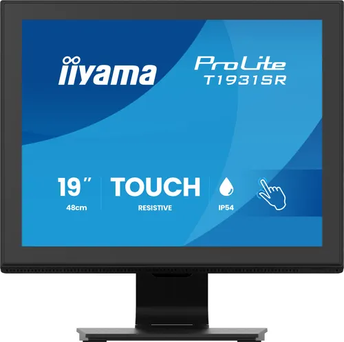 iiyama ProLite T1931SR-B2S monitor komputerowy 48,3 cm (19") 1280 x 1024 px SXGA LCD Ekran dotykowy Stół Czarny