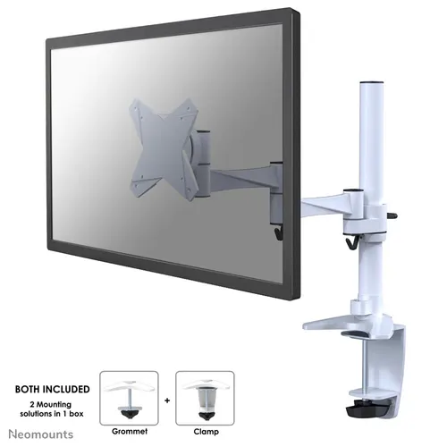 Neomounts FPMA-D1330WHITE uchwyt / stojak do monitorów 76,2 cm (30") Biurko Biały