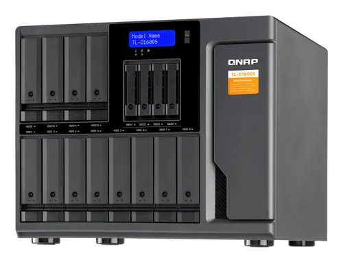 QNAP TL-D1600S obudowa do dysków twardych Obudowa HDD/SSD Czarny, Szary 2.5/3.5"