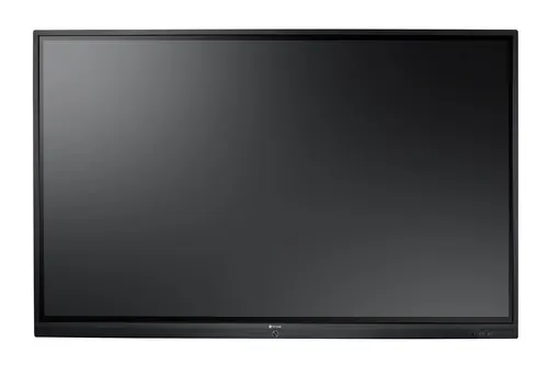 AG Neovo IFP-7502 Interaktywny płaski panel 189,2 cm (74.5") LCD Wi-Fi 350 cd/m² 4K Ultra HD Czarny Ekran dotykowy Procesor wbudowany Android 8.0