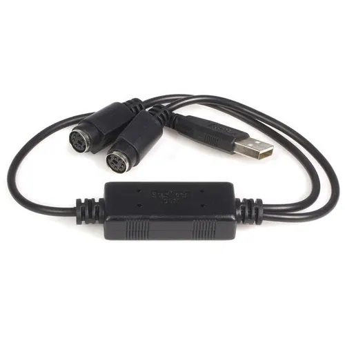 StarTech.com USBPS2PC kabel PS/2 0,435 m Czarny